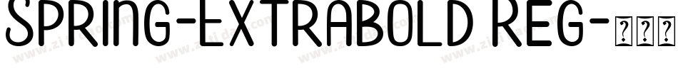 Spring-Extrabold Reg字体转换